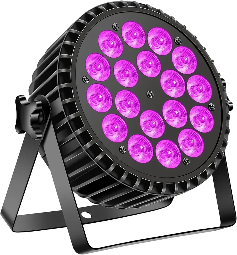 DELIBANG 200W LED Par RGB UV Lumière de Fête Noire - Nouveau Outlet