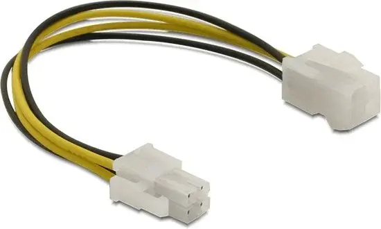 Delock ATX12V P4 Câble d'extension d'alimentation 15cm - Neuf Outlet