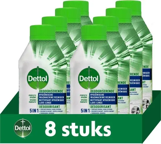 Dettol Nettoyant machine 250ML 8 pièces - Nouveau Outlet