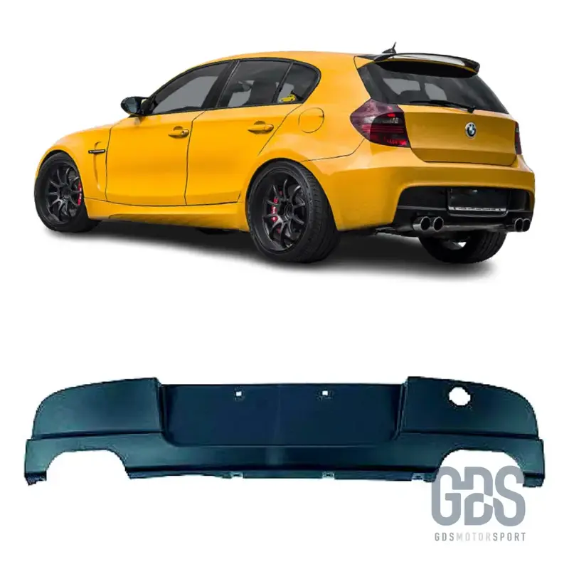 Diffuseur 4 Sorties d'Échappement pour Pare-choc Pack M — BMW Série 1 E87 E81 Berline