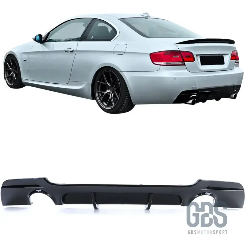 Diffuseur arrière M Performance BMW Série 3 E92 E93 335i 335d Pack M Noir Brillant Double Sortie