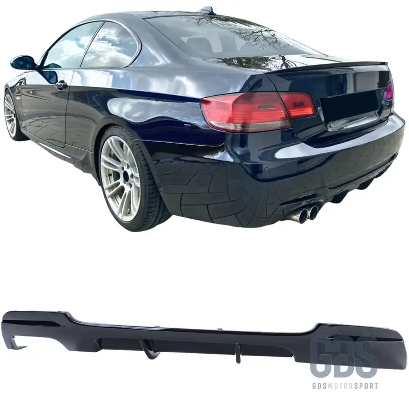 Diffuseur arrière M Performance BMW Série 3 E92 E93 Pack M Noir Brillant