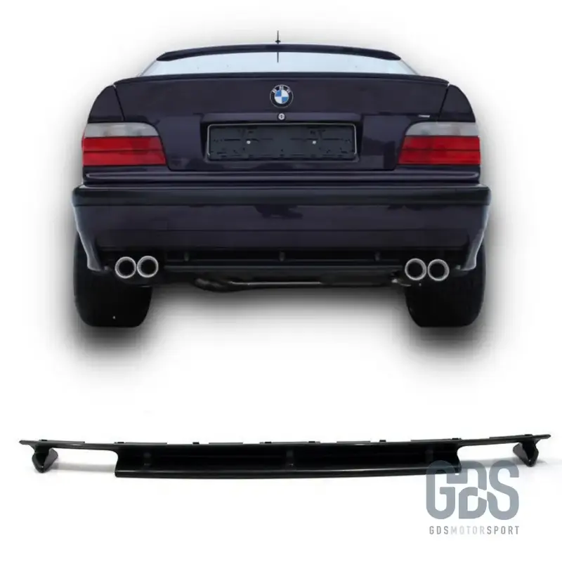 Diffuseur Look M3 double sortie gauche et droite Pare choc arrière BMW E36