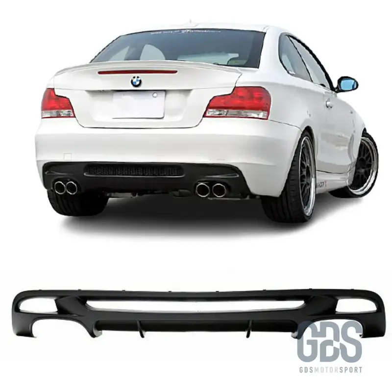 Diffuseur M Performance 4 Sorties d'Échappement pour Pare-choc Pack M — BMW Série 1 E82 Coupé / E88 Cabriolet