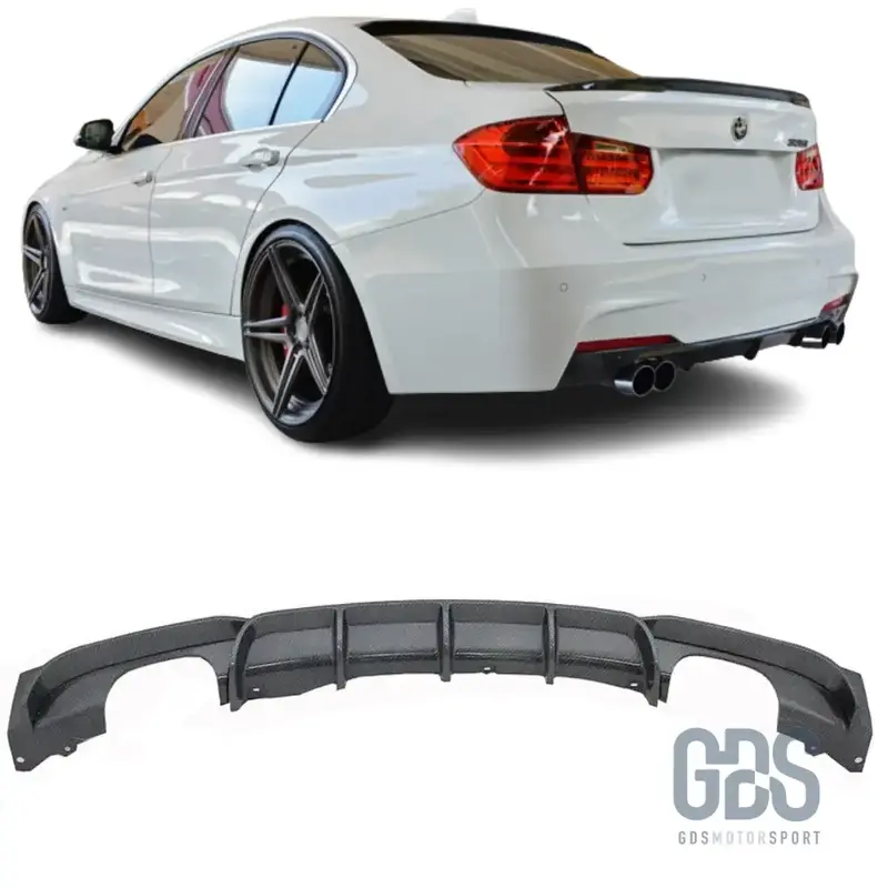 Diffuseur M Performance Look Carbone 3D 4 Sorties Échappement BMW F30/F31 Pack M