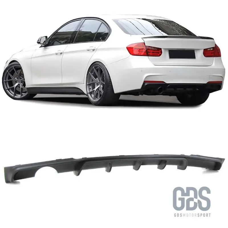 Diffuseur M Performance pare-choc arrière Sortie Simple Gauche BMW Série 3 F30 / F31