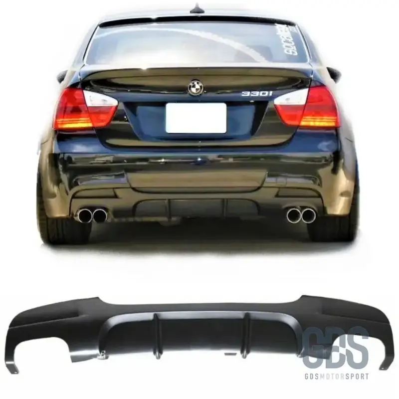 Diffuseur Pare-Choc Arrière Look M Performance 4 Sorties BMW Série 3 E90/E91