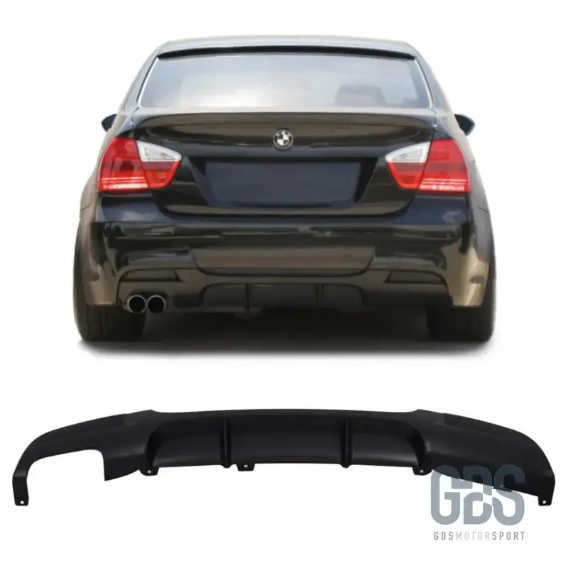 Diffuseur Pare-Choc Arrière Look Pack M Performance Noir Mat BMW Série 3 E90 E91