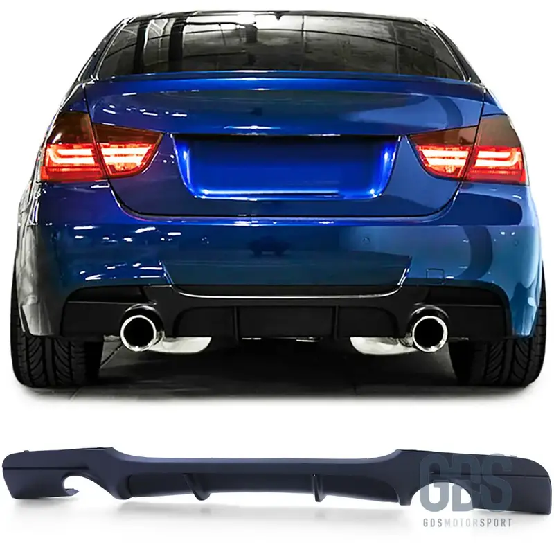 Diffuseur Pare-Choc Arrière M Performance 335i/335d Noir Mat BMW Série 3 E90 E91