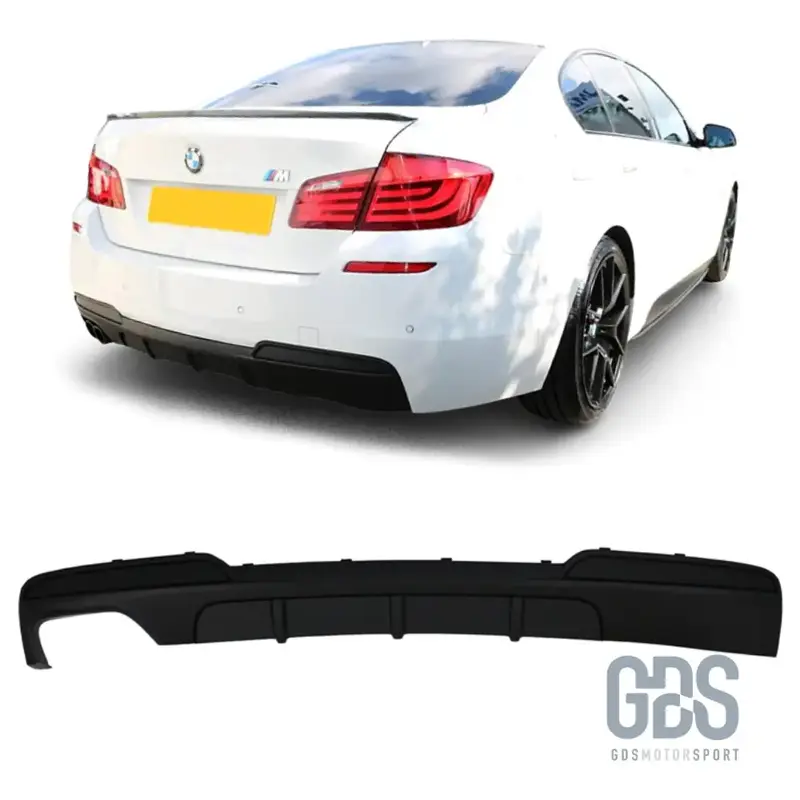 Diffuseur Pare-choc Arrière Pack M Look Performance Noir Mat pour BMW F10 / F11 Sortie Gauche (2010-2017)