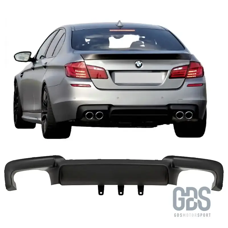 Diffuseur Pare-choc Arrière Style M5 Noir Mat pour BMW F10 / F11 Pack M (2010-2017)