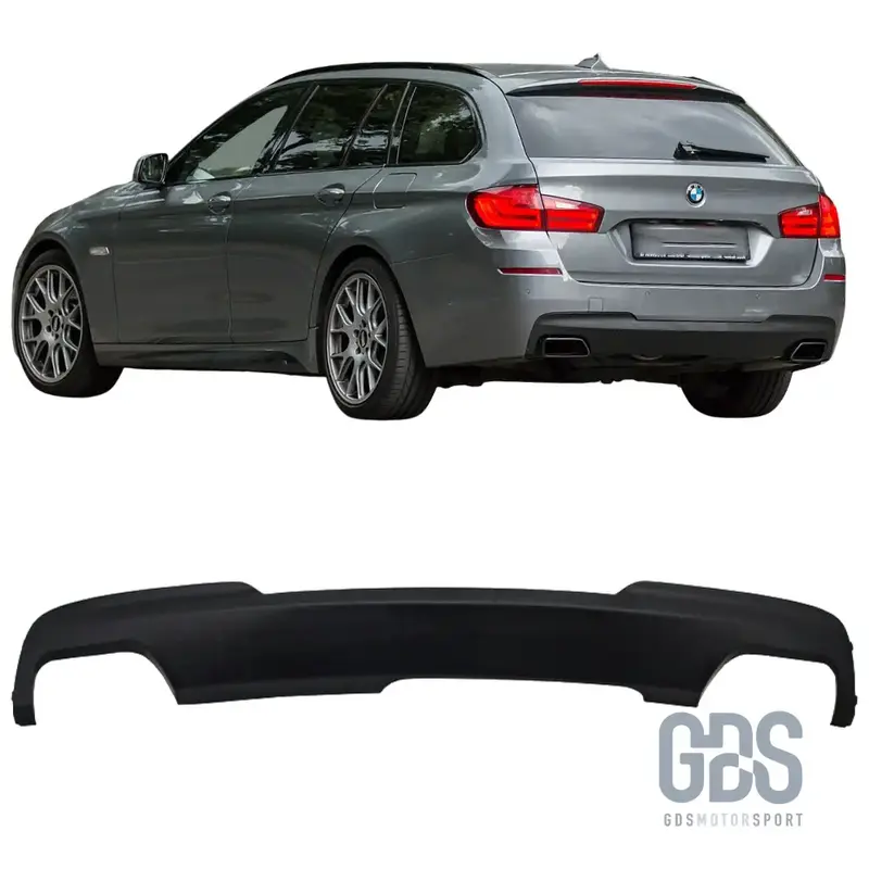 Diffuseur Pare-choc Arrière Type Origine 550i/d Noir Mat pour BMW F10 / F11 Pack M (2010-2017)