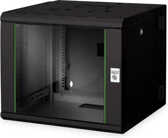 Digitus DN-19 09-U-3-SW 19" Wandkast 9U 600x509x600mm - Nieuw