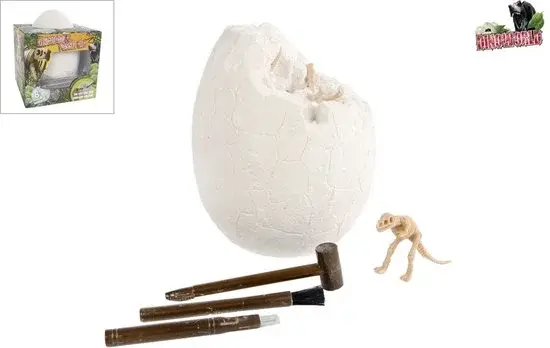 DinoWorld fossiel hakken ei 19,5cm 8 dino's - Nieuw Outlet