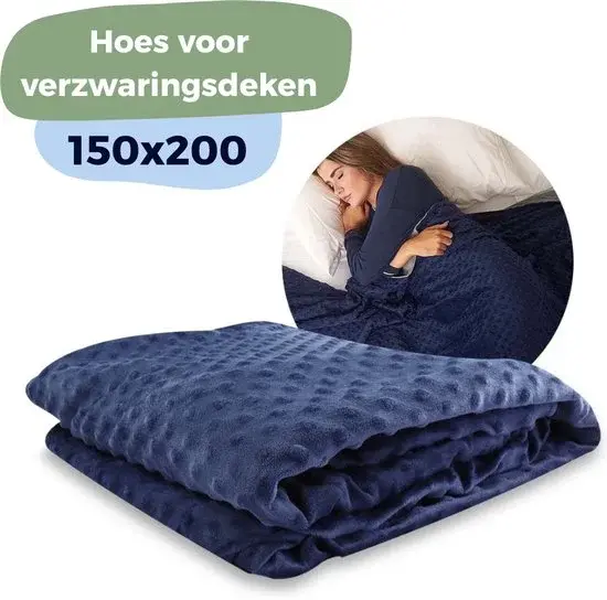 Dormiwise 4 Seizoenen Hoes Verzwaringsdeken 150x200 Blauw - Nieuw Outlet