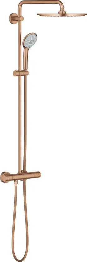 Douche de pluie GROHE Euphoria XXL 310 Ø 31 cm avec mitigeur thermostatique, bronze mat | Système de douche | Neuf