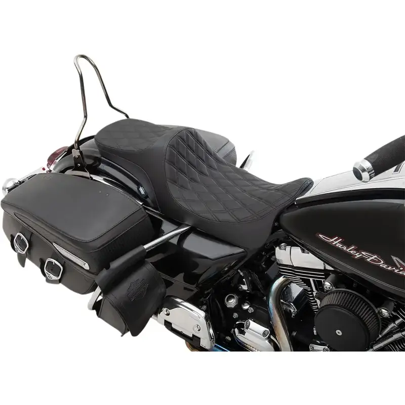 Drag Specialties Selle Predator III 2-places pour Harley