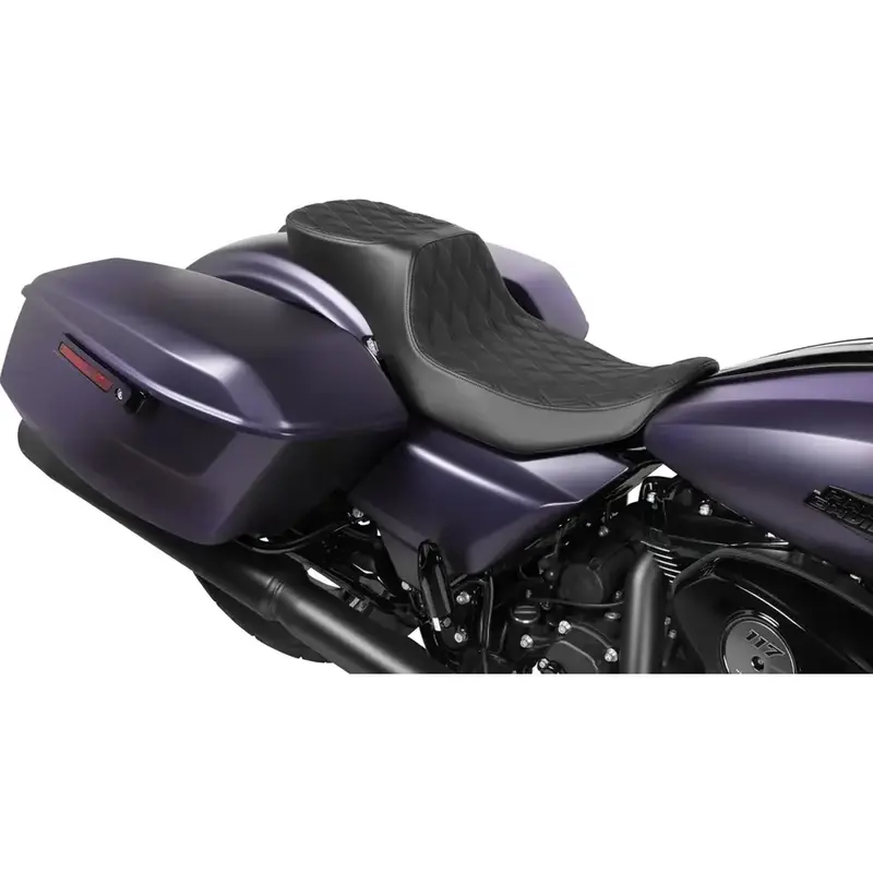 Drag Specialties Siège Performance Predator 2-Up à portée étendue pour Harley