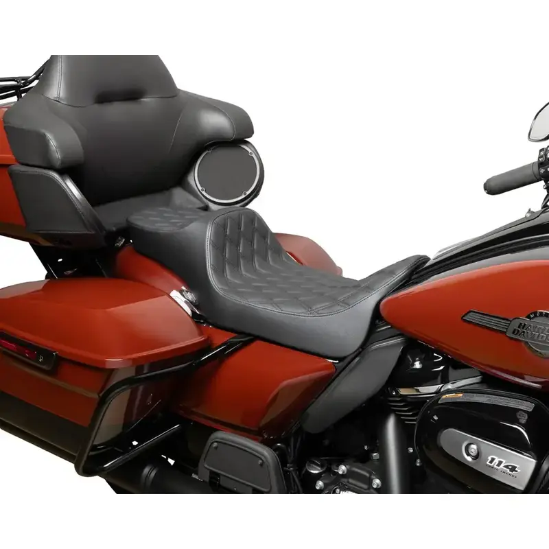 Drag Specialties Siège Predator III 2-Up Extended Reach pour Harley