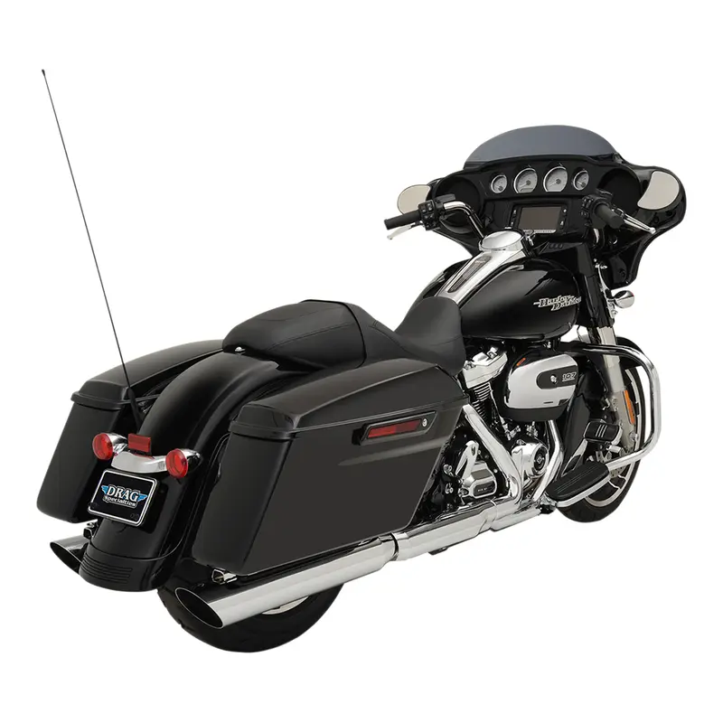 Drag Specialties Silencieux 4" Slashdown Chrome Slip-On pour Harley