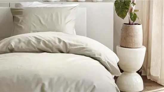 Drap housse Cendrillon Weekend coton 140 x 200-220 cm sable