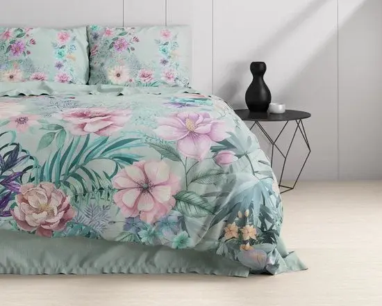Dreamhouse Housse de couette Flore Blue 200x200/220 - Nouveau Outlet