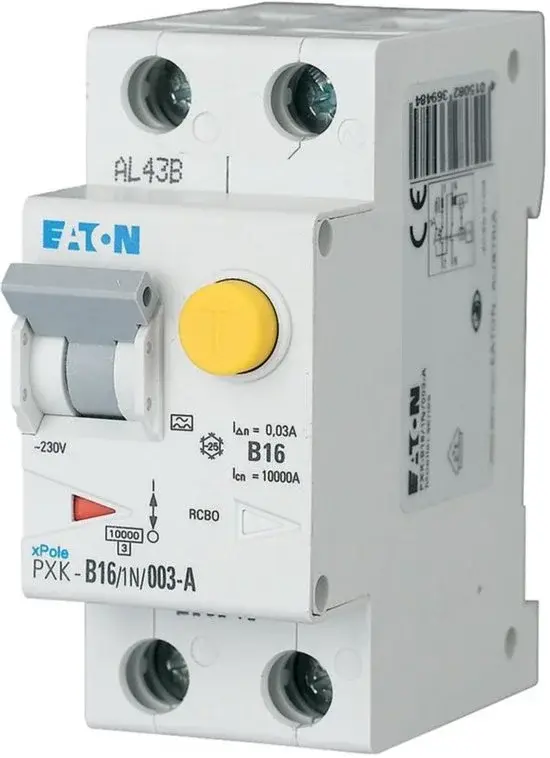 Eaton 236948 Aardlekschakelaar/Automaat 2-polig 16A - Nieuw