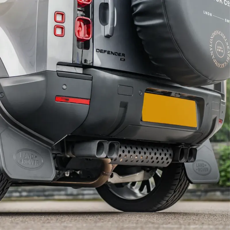 Échappement Quad Satin Black KAHN - Defender 110 2.0L (2020+)