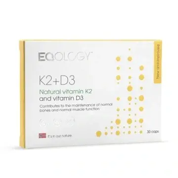 Ecology K2 D3 Complément de Vitamines 30 gélules - Nouvelle Arrivée