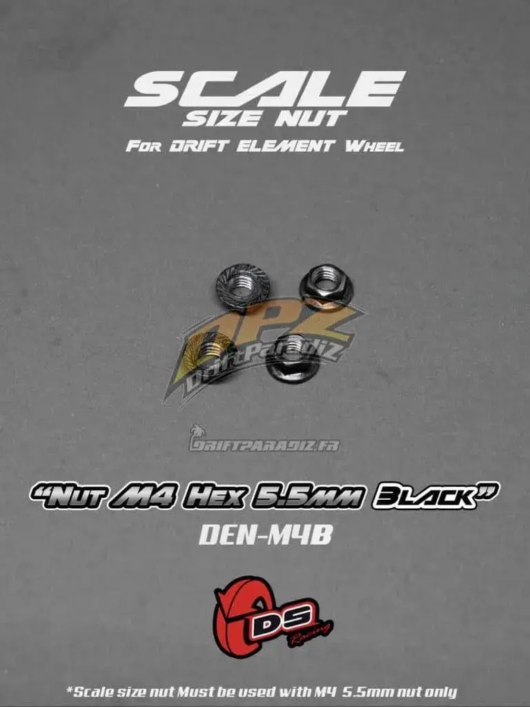 Ecrous de roue 5.5mm Noirs