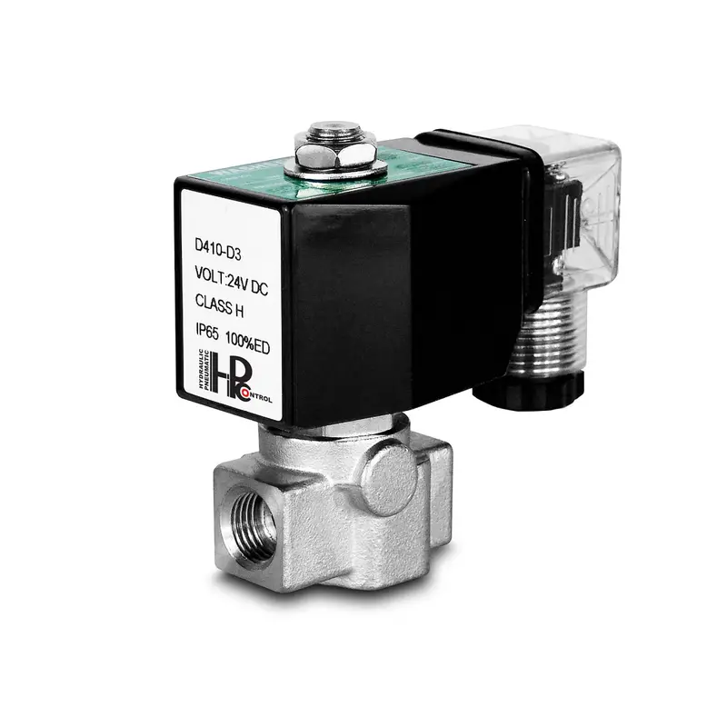 Electrovanne Haute Pression HP15-M Inox SS304 110bar | Équipements Lavage Auto