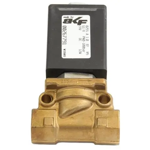 Électrovanne laiton 1/4" - joints Viton/PTFE (réf. 267791)