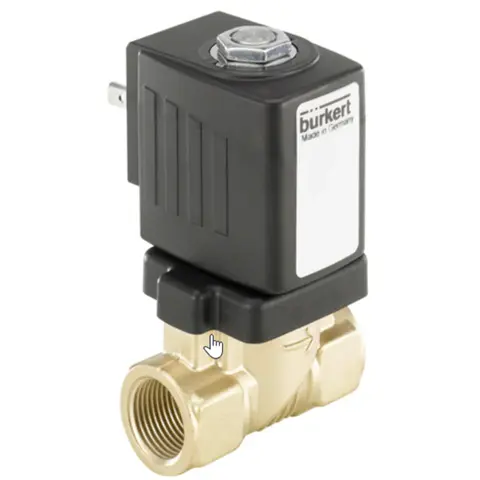 Électrovanne laiton 6213 1/2 (DN10) 24V DC NC - joint VITON