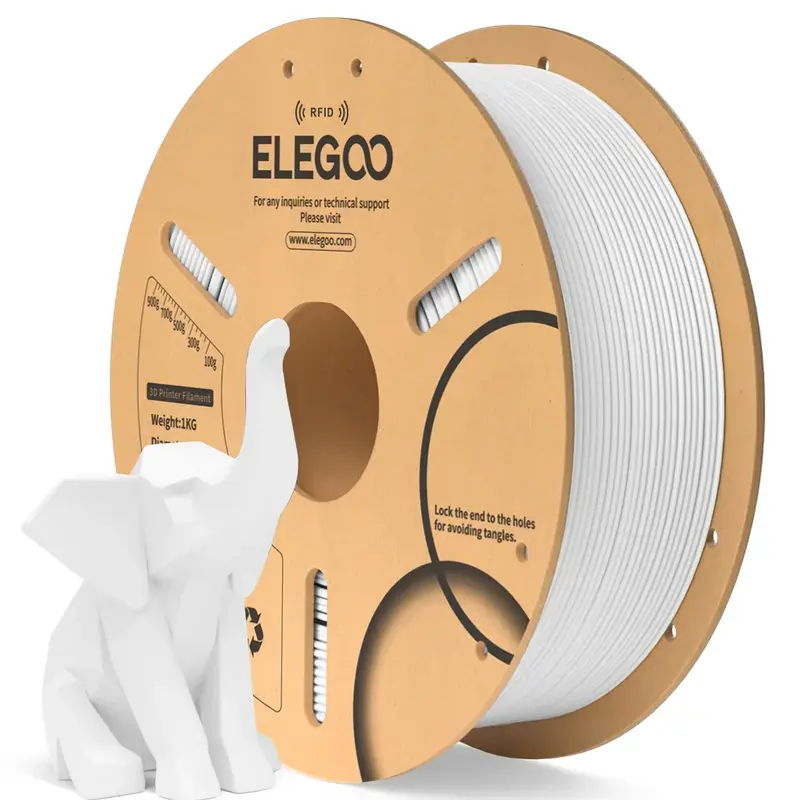 Elegoo PLA 1.75mm 1Kg Blanc - Nouveau Outlet