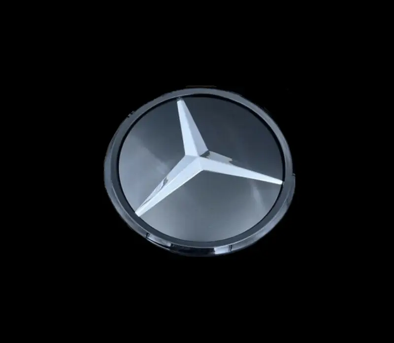 Emblème de calandre logo Mercedes-Benz noir et argent