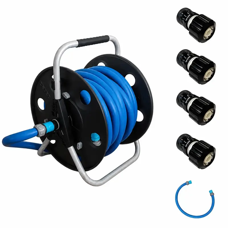 Enrouleur métallique Profi-Set 25m 3/4"