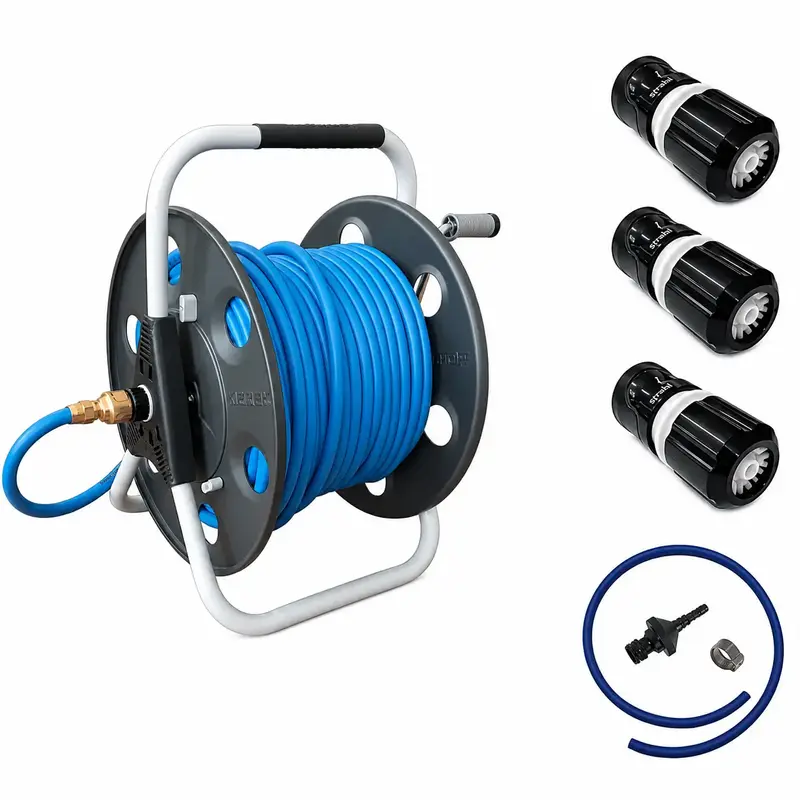 Enrouleur métallique Profi-Set 50m 3/8"