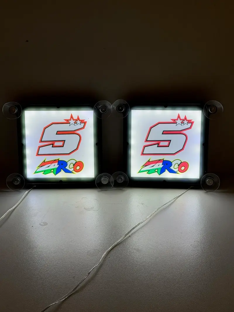 Enseigne Lumineuse Coin de Pare-Brise Johann Zarco Camion Chauffeur Routier