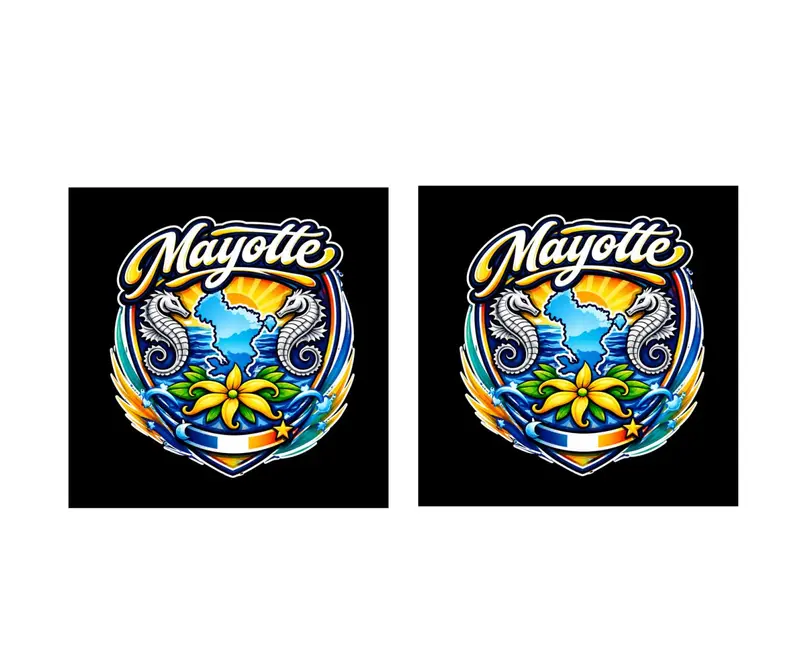 Enseigne Lumineuse Coin de Pare-Brise Mayotte Camion Chauffeur Routier