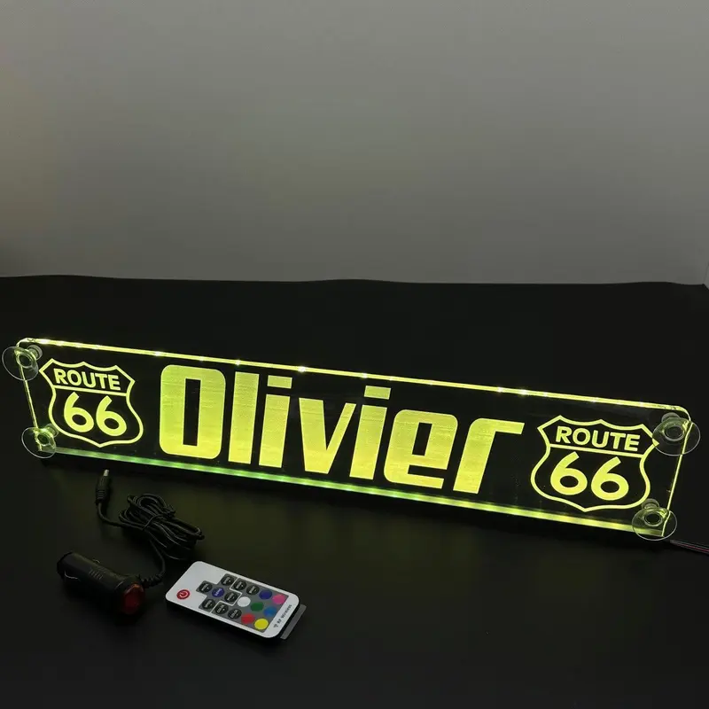 Enseigne lumineuse gravée  personnalisable