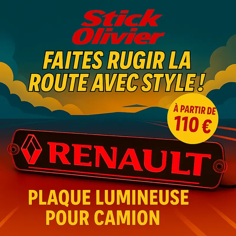 Enseigne lumineuse gravée RENAULT