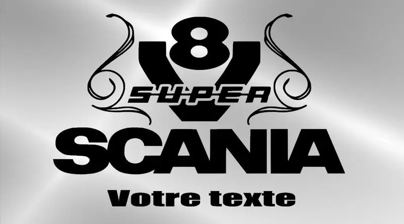 Enseigne lumineuse miroir SCANIA