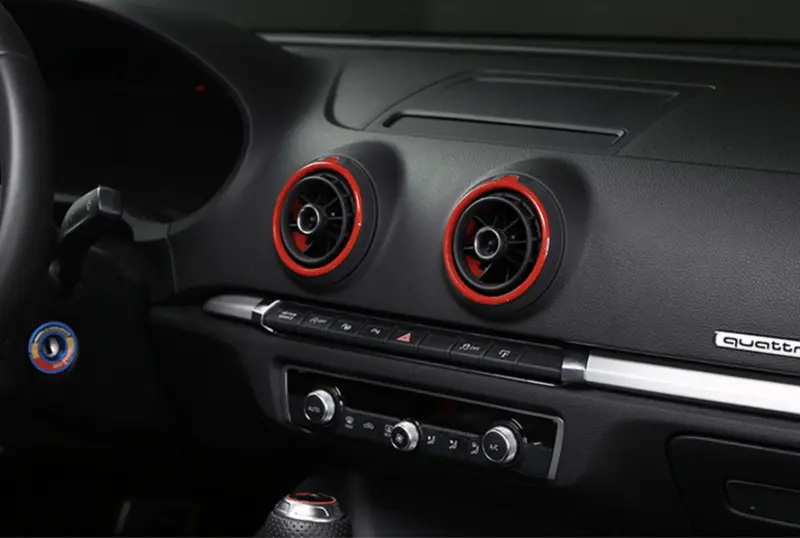 Entourages de grilles de ventilation intérieures colorés pour AUDI A3 8V (2013 - 2020)