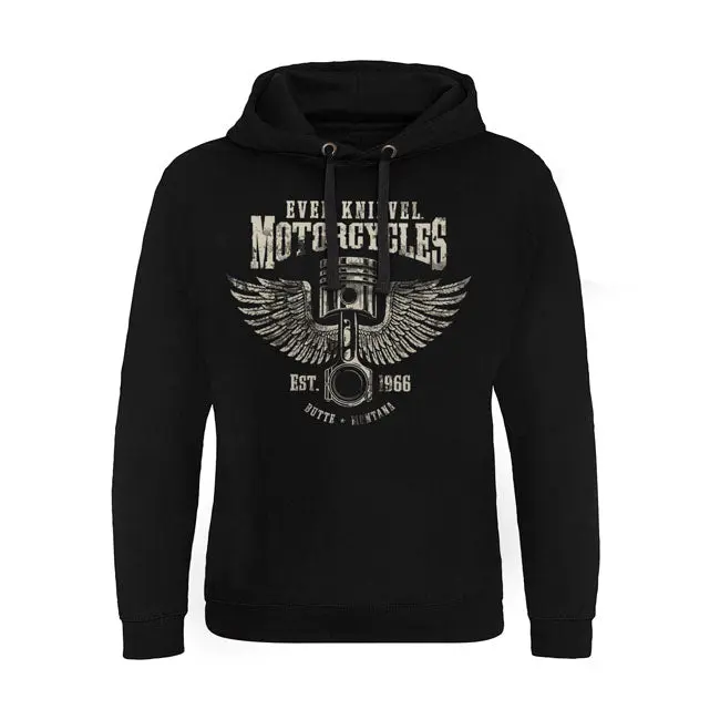 Evel Knievel Motorcycles Epic Hoodie Noir