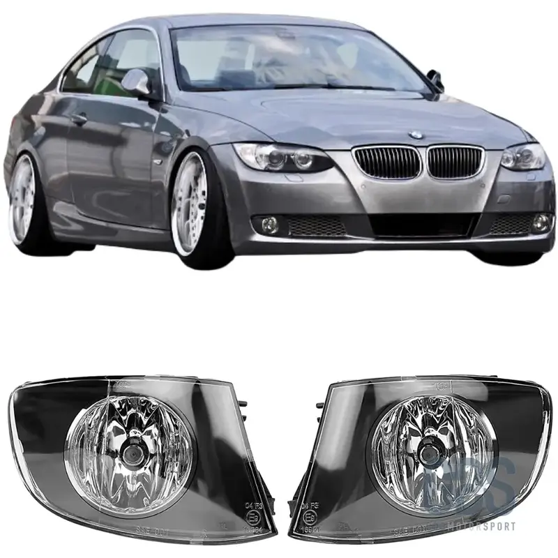 Feux antibrouillard fond Noir pour BMW E92/ E93 avec pare choc origine pack Luxe