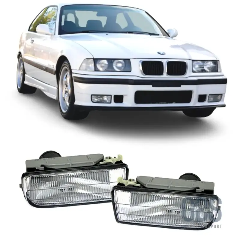 Feux Antibrouillards Vitre Type Strié pour BMW E36 blanc/ noir/ jaune