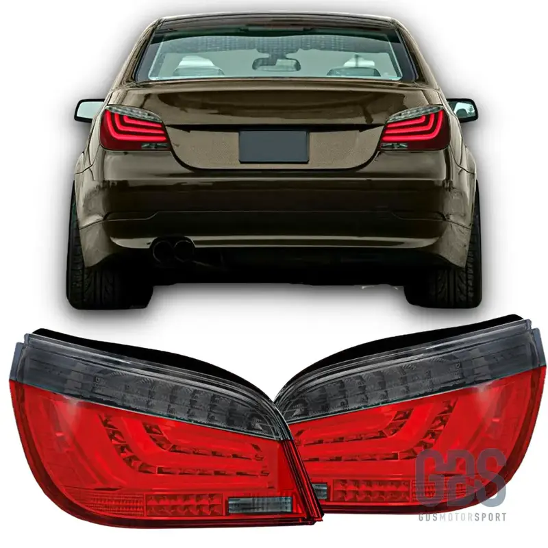 Feux Arrière Barre Full LED Fumé Noir BMW Série 5 E60 Berline — Phase 2 LCI (2007-2010)