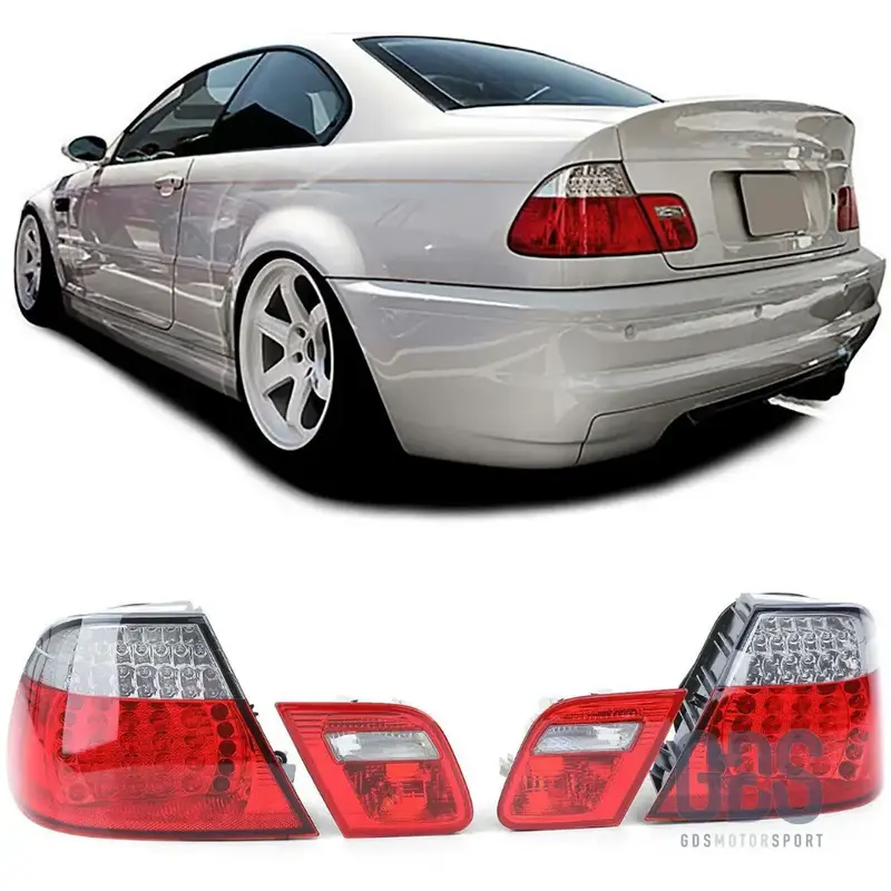 Feux Arrière Full LED Blanc Cristal pour BMW Série 3 E46 Coupé / Cabriolet 1999 à 2006