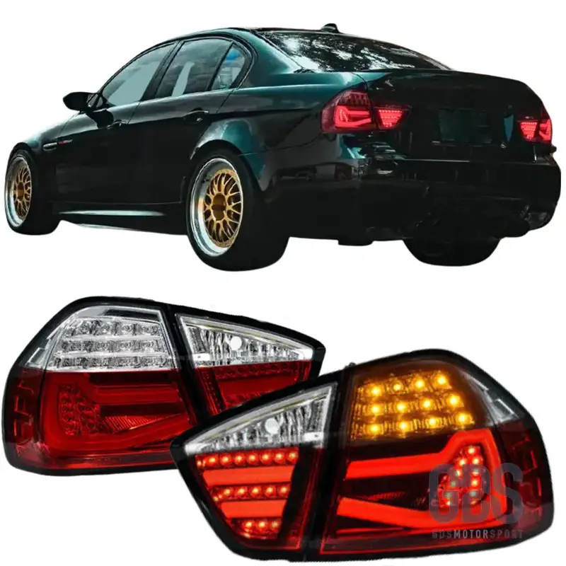 Feux Arrière LED Light Bar BMW Série 3 E90 Phase 1 Rouge et Blanc