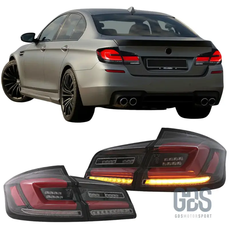 Feux arrière Look G30 Full LED Fond Noir pour BMW Série 5 F10 Berline